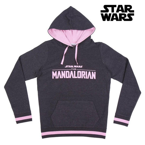 Damen Sweater mit Kapuze The Mandalorian Grau