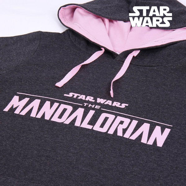 Damen Sweater mit Kapuze The Mandalorian Grau