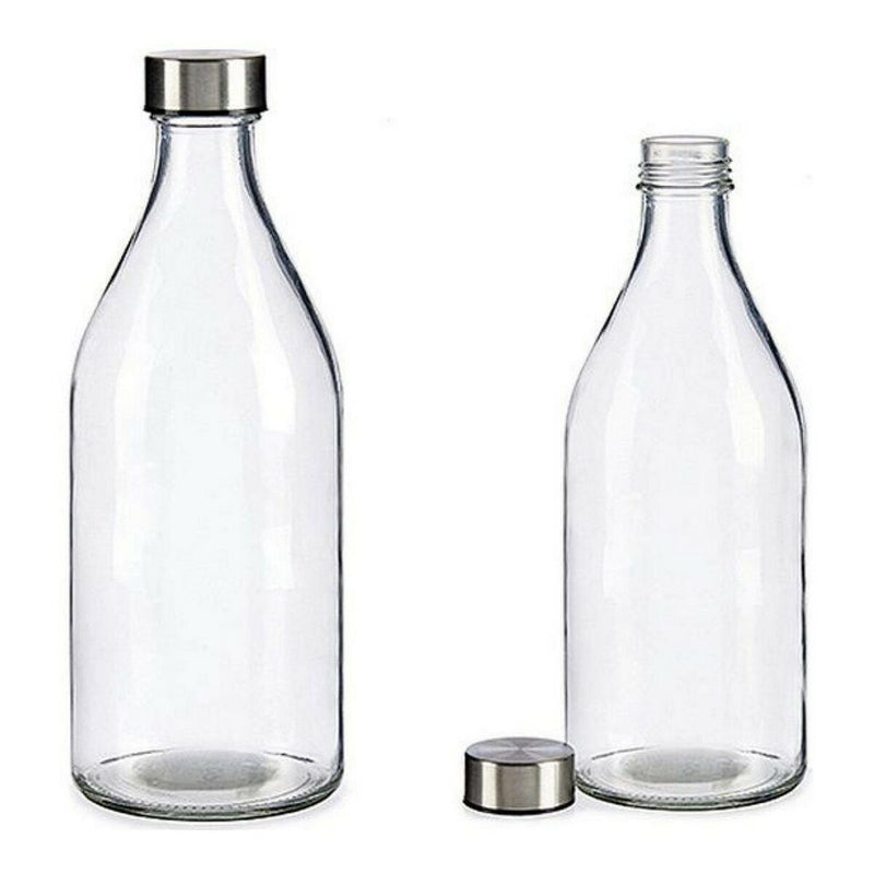 Glas-Flasche Vivalto Durchsichtig (1000 ml) (1 L) (9,5 x 25,5 x 9,5 cm)