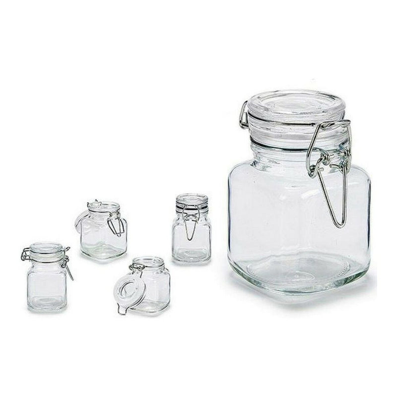 Glasgefäß Durchsichtig (5 pcs) (90 ml) (5 Stücke)