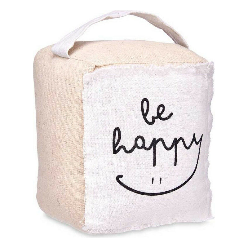 Türhalter Be Happy Beige Würfel Stoff (16 x 19 x 14,5 cm)