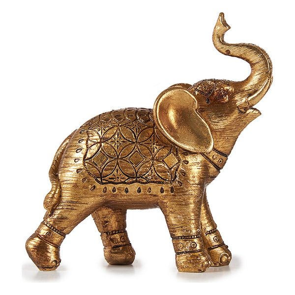 Deko-Figur Elefant Golden Harz (14 x 5,5 x 15 cm)