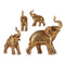 Deko-Figur Elefant Golden Harz (14 x 5,5 x 15 cm)