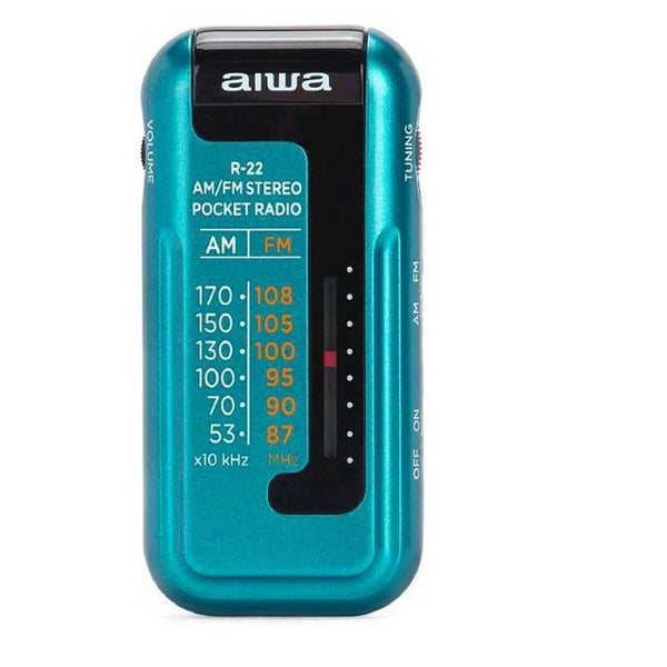 Tragbares Radio Aiwa R22TQ türkis AM/FM