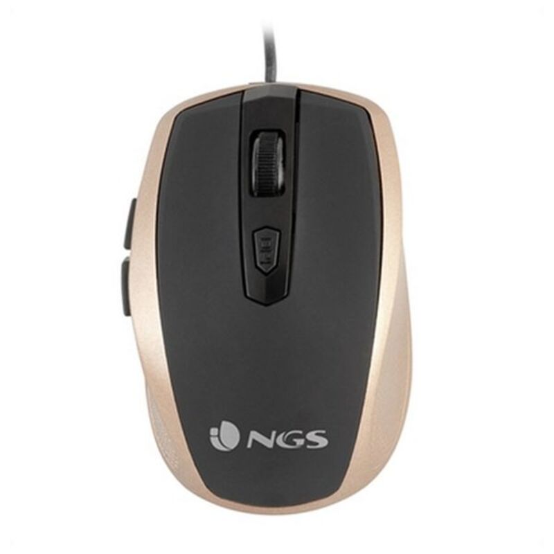 Optische Maus NGS Tick Gold TICKGOLD USB Golden 1600 dpi