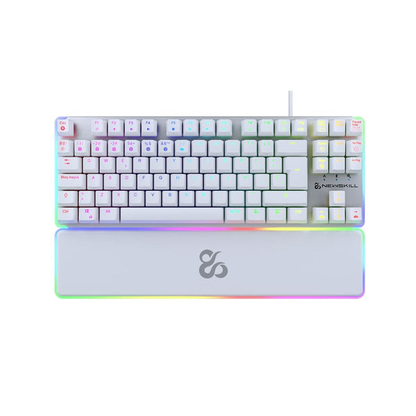 Gaming Tastatur Newskill Gungnyr TKL Pro Ivory Qwerty Spanisch LED RGB