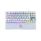 Gaming Tastatur Newskill Gungnyr TKL Pro Ivory Qwerty Spanisch LED RGB