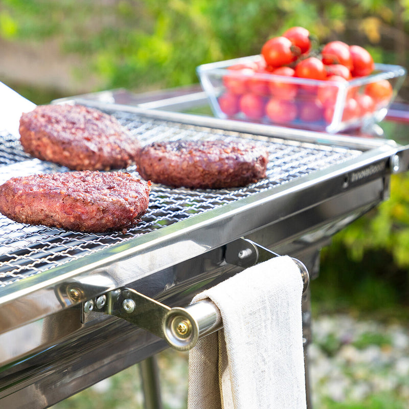 Zusammenklappbarer Holzkohlegrill aus Edelstahl ExelQ InnovaGoods