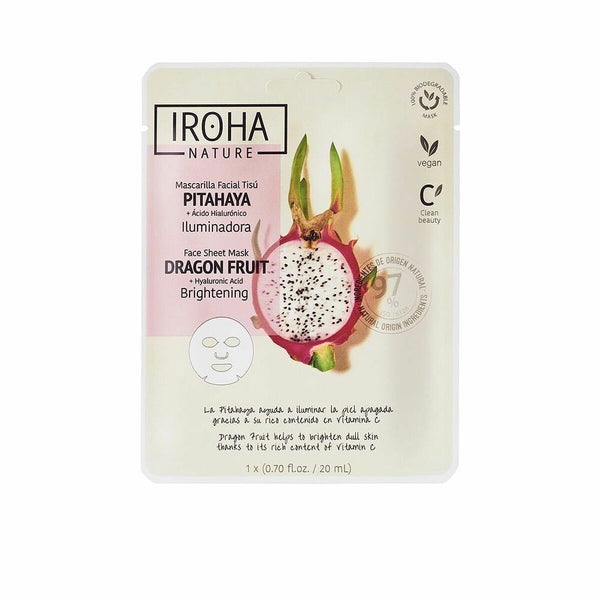 Aufbau-Gesichtsmaske Iroha Nature Hyaluronsäure Drachenfrucht (20 ml)