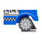 Rutschauto Mercedes Actros 25 kg Blau mit ton Polizei-Truck (63,5 x 29 x 27 cm)