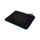 Gaming Matte mit LED Krom Knout RGB (32 x 27 x 0,3 cm) Schwarz