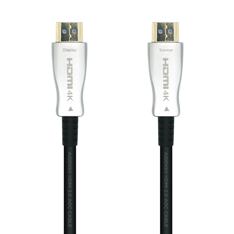 HDMI Kabel Aisens V2.0 AOC Premium 4K Hohe Geschwindigkeit Schwarz 20 m