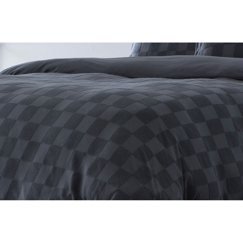 Bettdeckenbezug Naturals ELBA Dunkelgrau King size (260 x 240 cm)