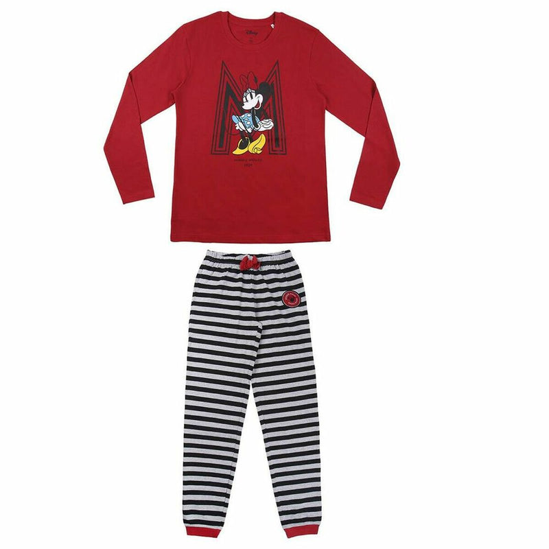 Schlafanzug Minnie Mouse Damen Rot