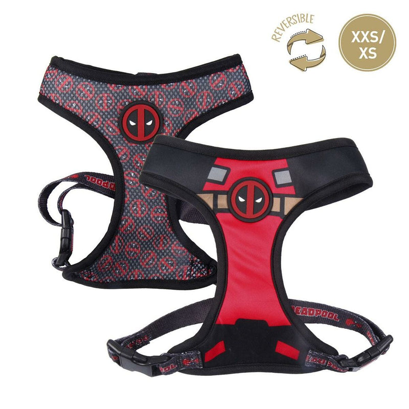 Hundegeschirr Deadpool XXS/XS Schwarz