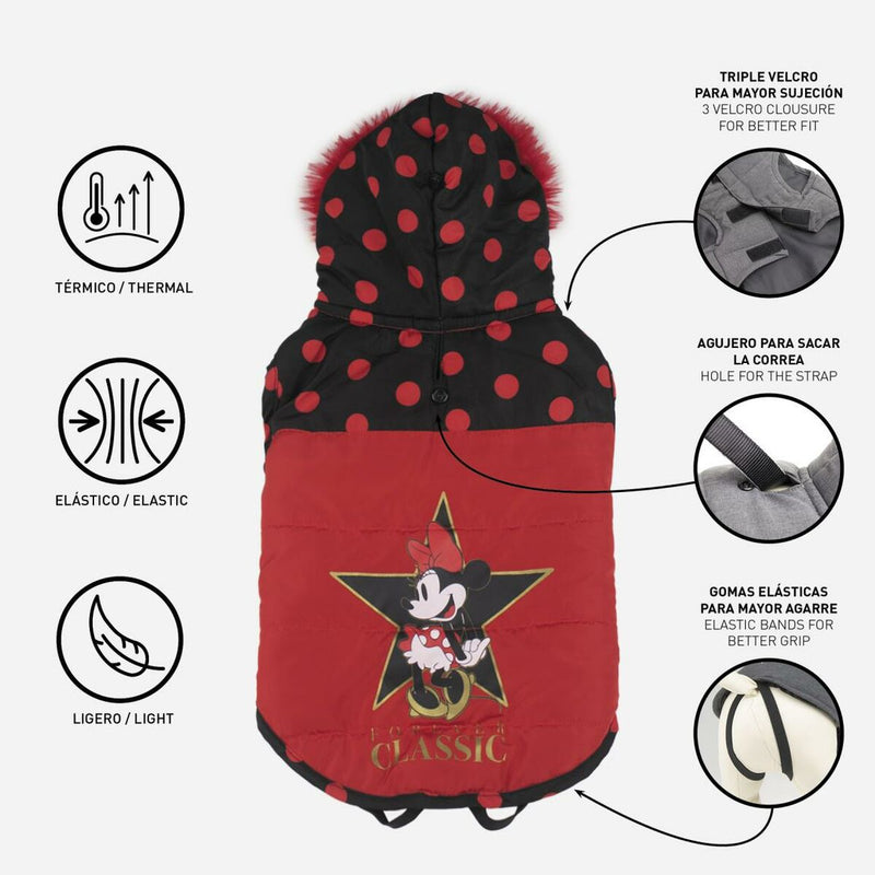 Hundemäntelchen Minnie Mouse Schwarz Rot S