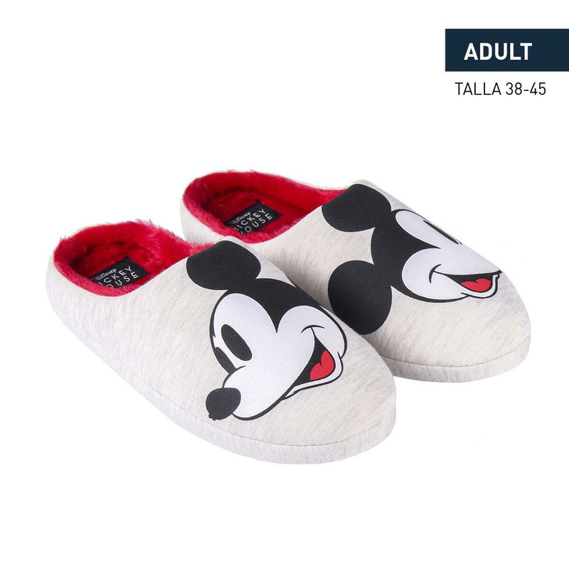 Hausschuhe Mickey Mouse Polyester Hellgrau TPR