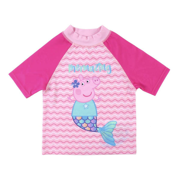 Bade-T-Shirt Peppa Pig Rosa