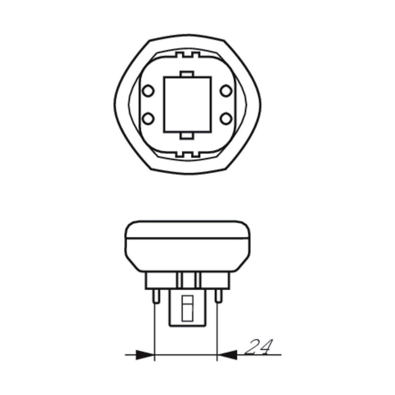 Leuchtstoffröhre Philips lynx te fsd GX24Q-4 3200 Lm (830 K)