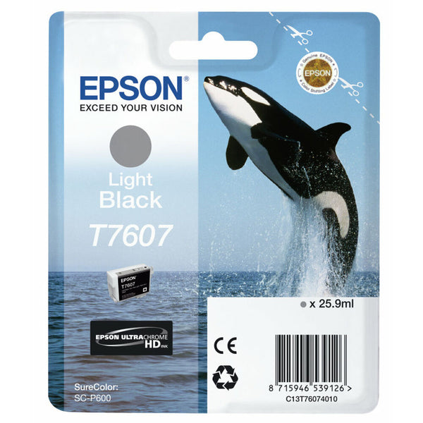 Original Tintenpatrone Epson T7607 Gris Grau