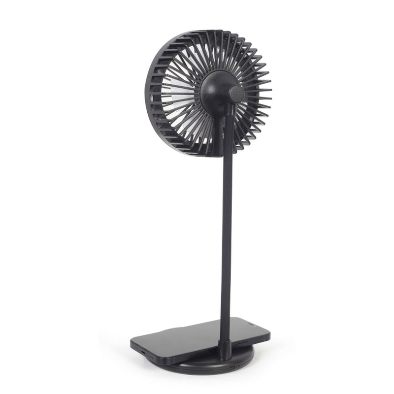 Tischventilator GEMBIRD WPC10-LEDFAN-01 Schwarz