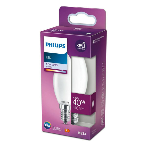 LED-Lampe Philips E14 470 lm 4,3 W (3,5 x 9,7 cm) (4000 K)