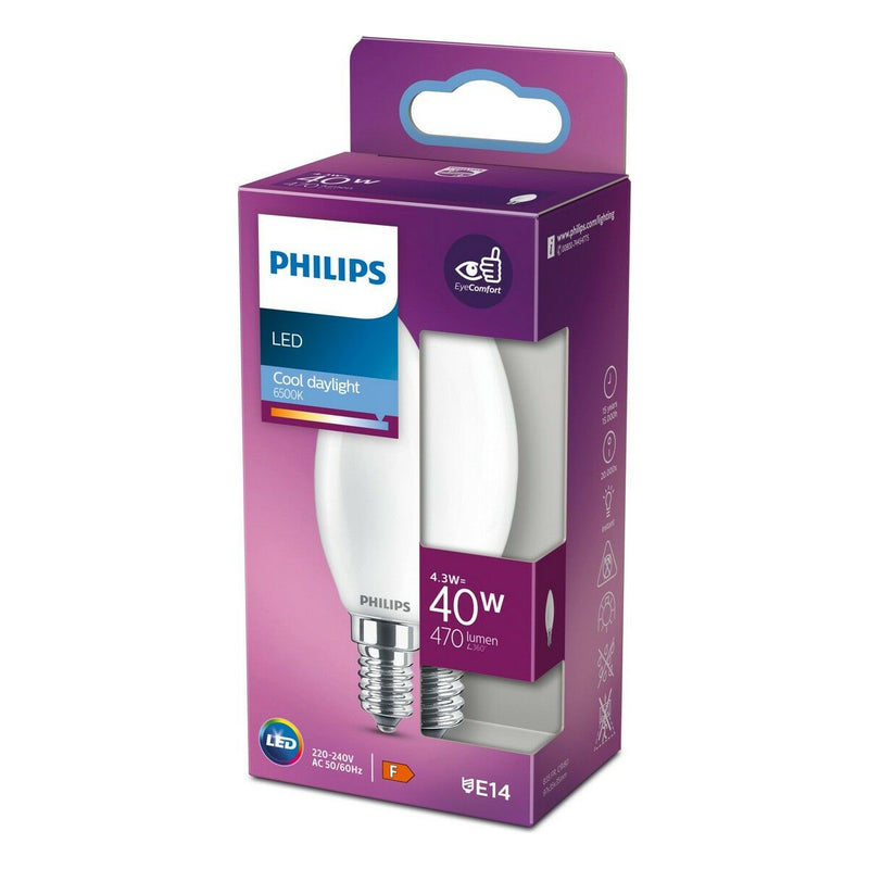 LED-Lampe Philips E14 470 lm 4,3 W (3,5 x 9,7 cm) (6500 K)