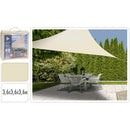 Markise Ambiance Dreieckig Creme Textil (3,6 x 3,6 x 3,6 m)