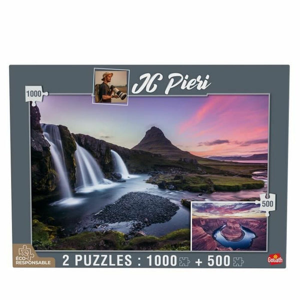 Puzzle Goliath Iceland & USA by JC Pieri 500 Stücke 1000 Stücke