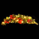 Weihnachts-Türbogen mit LED-Leuchten Grün 90 cm PVC