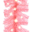 Weihnachtsgirlande mit LED-Lichtern 5 m Rosa