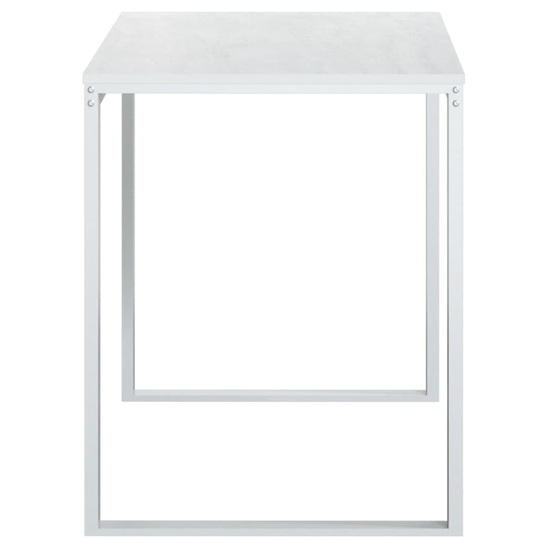 Computertisch Weiß 110x60x73 cm Holzwerkstoff
