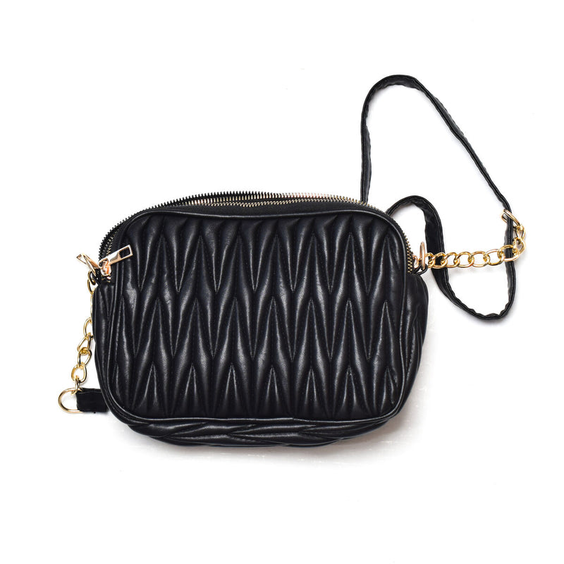 Damen Handtasche 100-SIYAH Schwarz (21 x 15 x 6 cm)