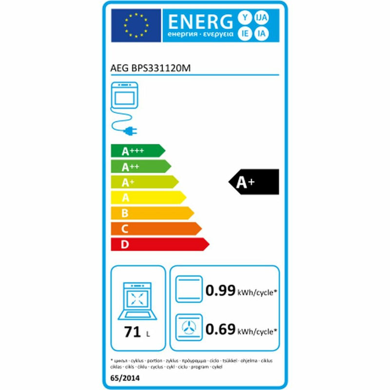 Herd Aeg BPS331120M 74 L LCD 3000W