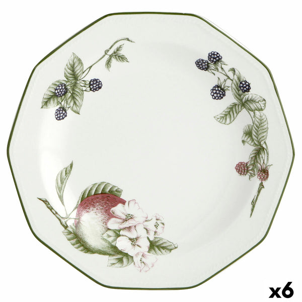 Flad plade Churchill Victorian Orchard aus Keramik Porcelæn (Ø 27 cm) (6 Stück)