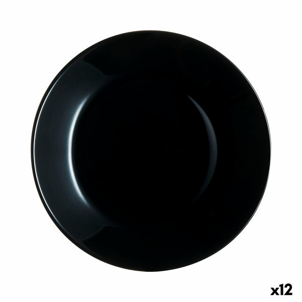 Dessertteller Arcopal Zelie Schwarz Glas (Ø 18 cm) (12 Stück)