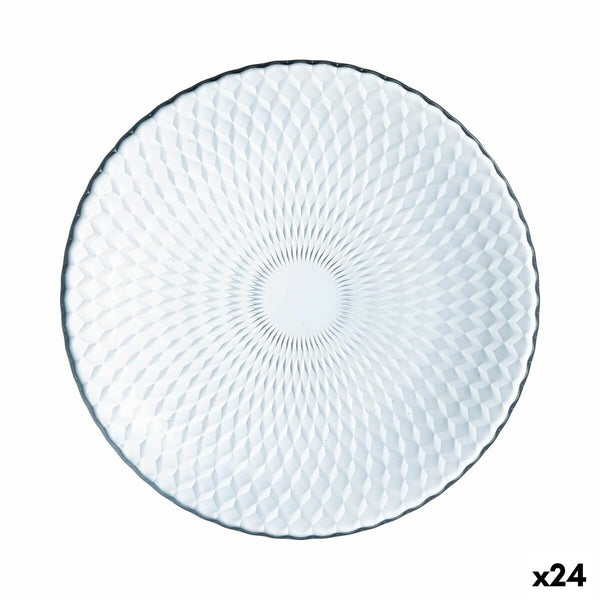 Flad plade Luminarc Pampille Durchsichtig Glas (25 cm) (24 Stück)