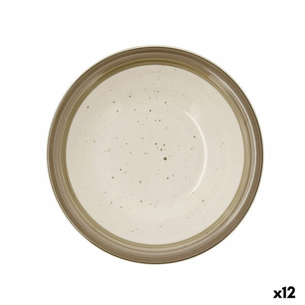 Suppenteller Quid Allegra Nature aus Keramik zweifarbig (ø 21,5 cm) (12 Stück)