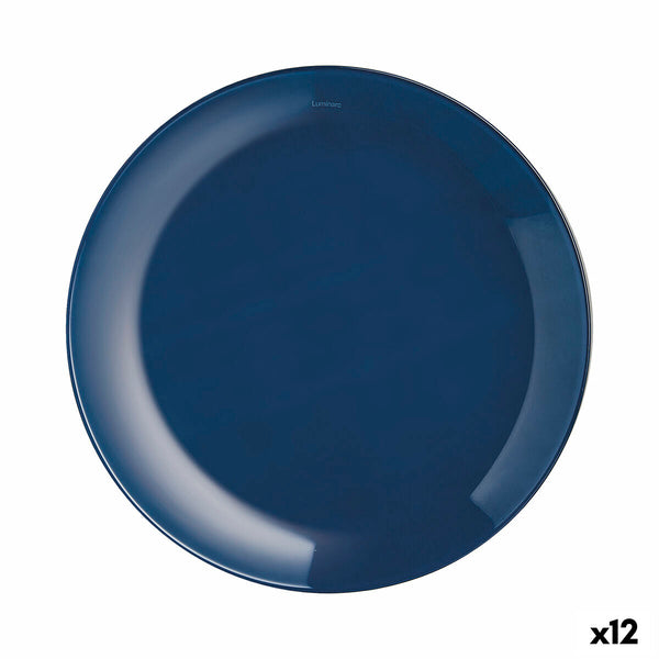 Dessertteller Luminarc Arty Blau Glas (Ø 20,5 cm) (12 Stück)