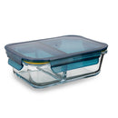 Lunchbox mit Fächern Quid Astral Blau Glas (520 ml + 350 ml) (6 Stück)