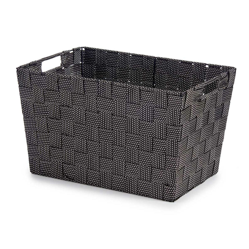 Korb Schwarz Stoff 10 L (25 x 20 x 35 cm) (12 Stück)