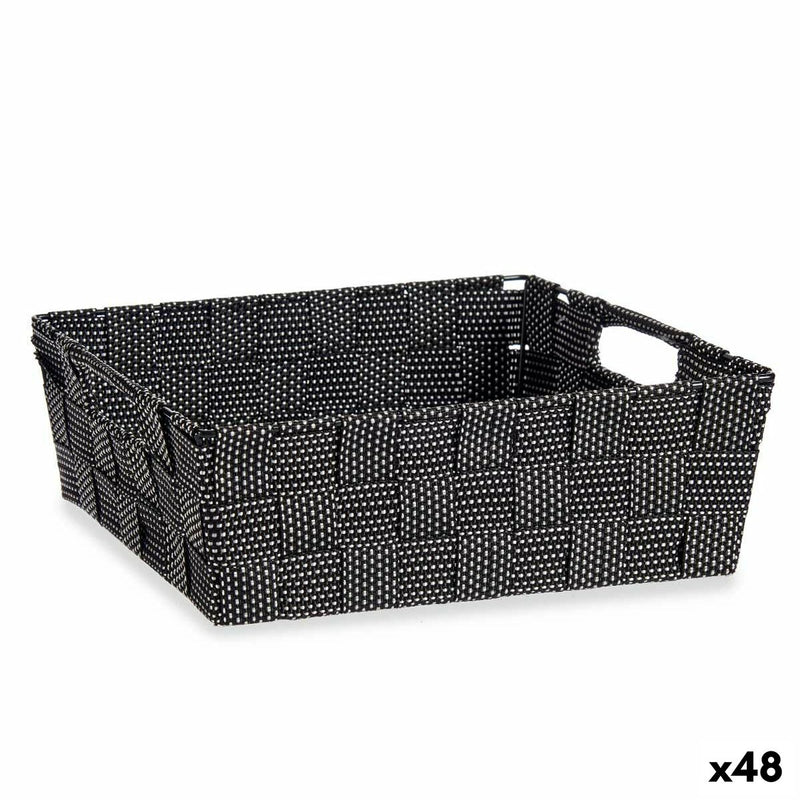 Korb Geflochten Schwarz 3 L (23 x 8 x 27 cm) (48 Stück)