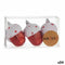 Weihnachtsdekoration Set Eichel Rot Weiß Kunststoff (6 x 9.5 x 12 cm) (24 Stück)