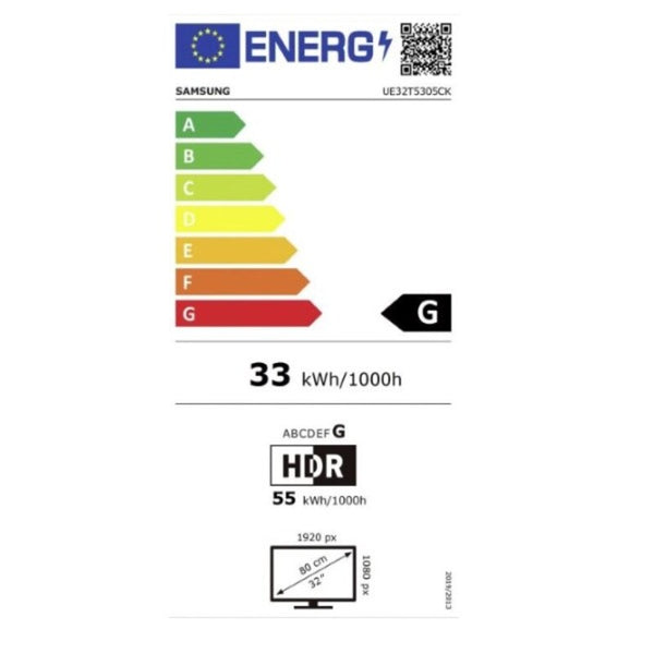 Smart TV Samsung UE32T5305C Schwarz WLAN 32" LED Full HD