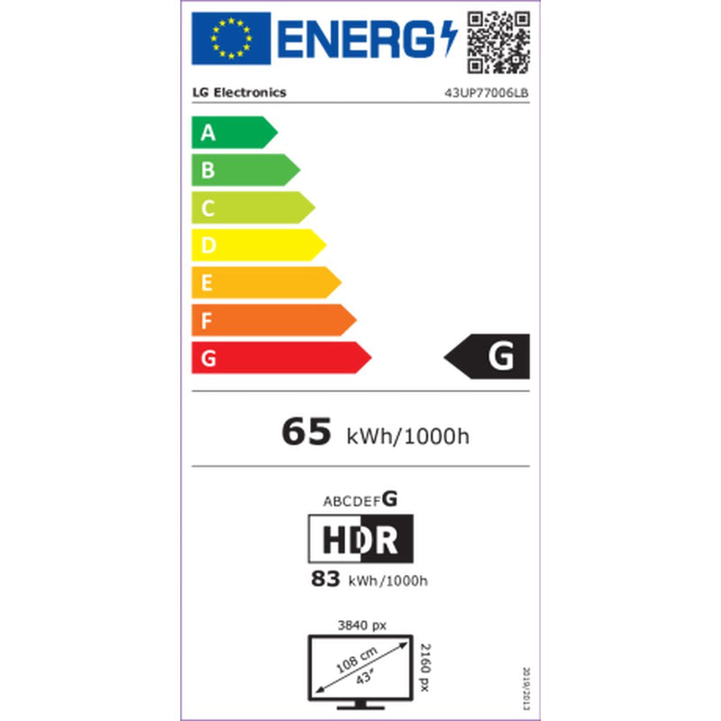 Fernseher LG 43UP77006LB 43"