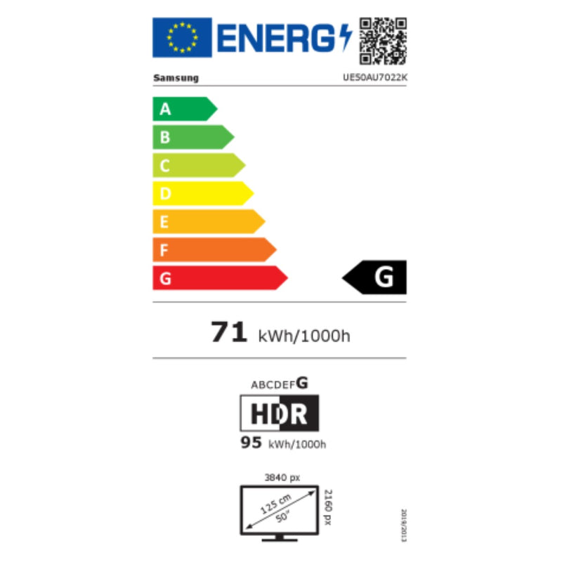 Smart TV Samsung UE50AU7025 3840 x 2160 px Ultra HD 4K 50"